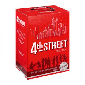 4th Street sweet red wine reveals fresh scents of cherries and fresh raspberries, with notes of cinnamon, jasmine and cloves.