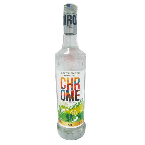 Chrome Gin is a smooth and versatile gin with a bold flavor profile