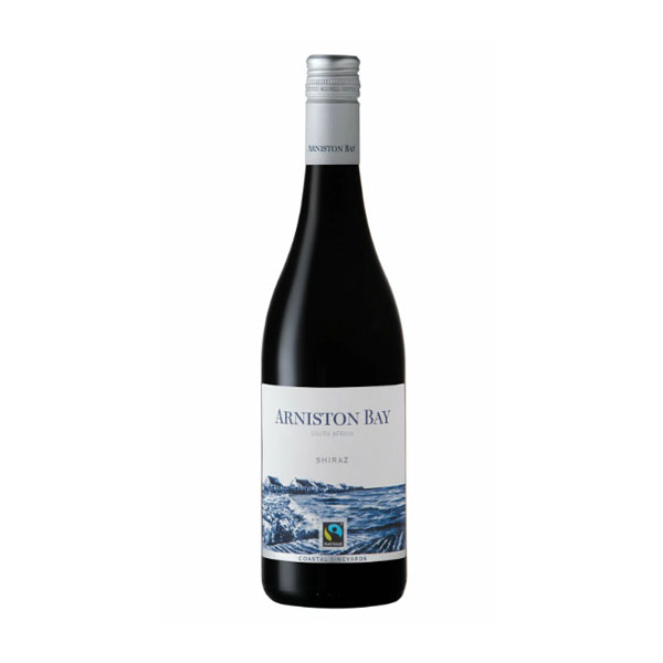 Arniston Bay Shiraz 750ml – a bold red wine with rich flavors of blackberry and plum, complemented by spicy undertones and a smooth, velvety finish