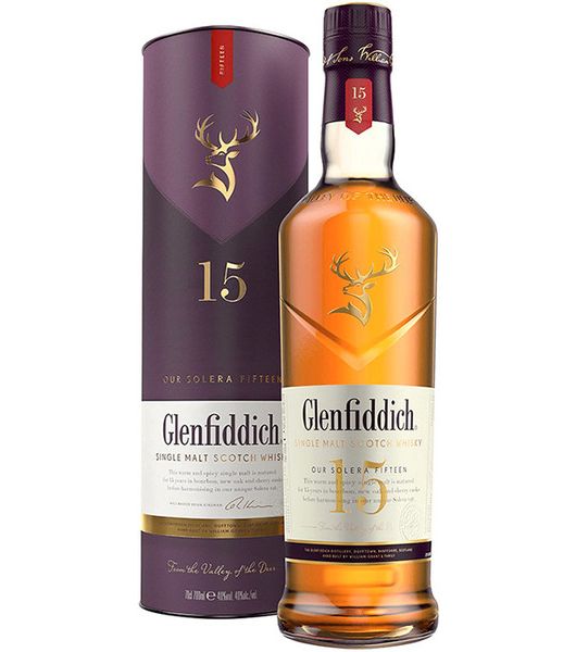 Glenfiddich 15yrs 1Ltrs a rich and complex single malt Scotch whisky with fruity, spicy, and oak notes. It contains a ABV 40%