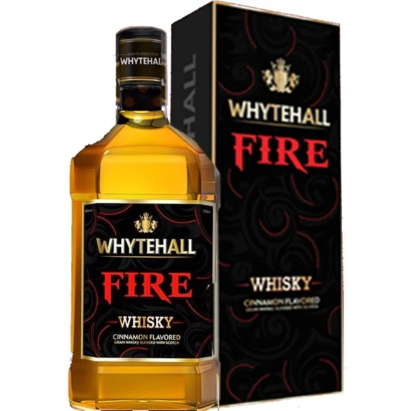 Whytehall Fire 1L – a bold and spicy cinnamon-flavored spirit, perfect for creating warming cocktails
