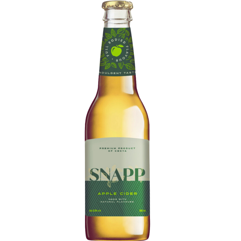 Snapp Dry Cider 330ml is a crisp, and refreshing alcoholic beverage Made from natural apple extracts, it offers a balanced sweetness with a dry finish.